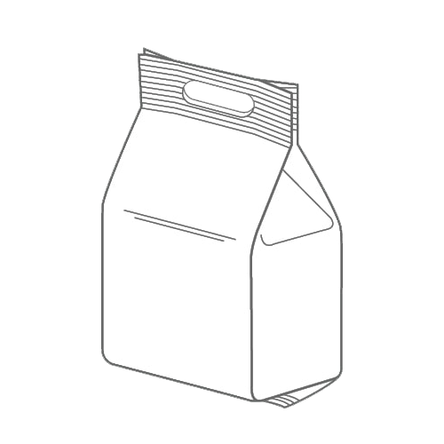 Block Bottom Bag with carry hole