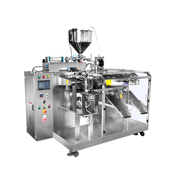 Horizontal-Pre-made-Pouch-Liquid-Packing-Machine-with-Double-Station